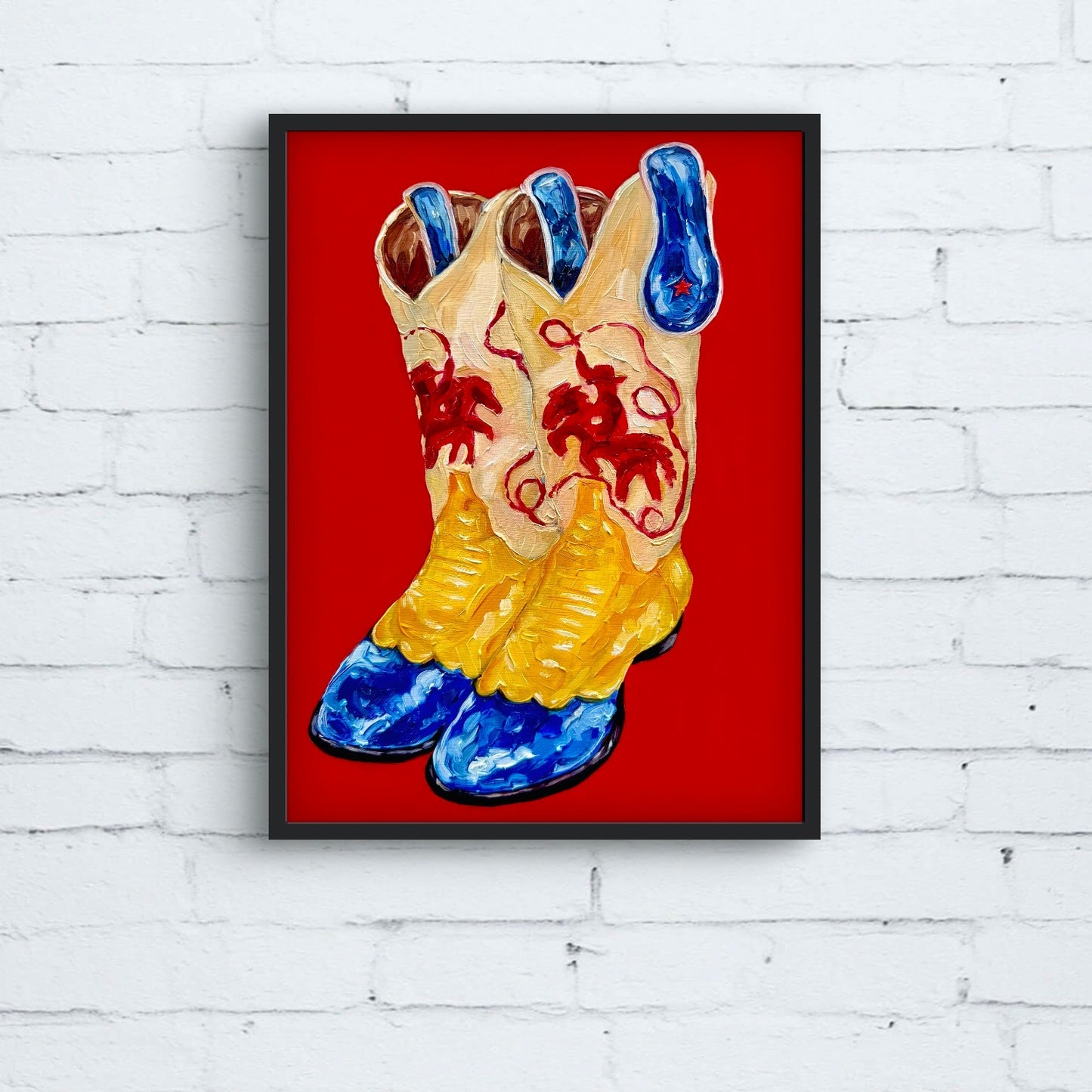 Red Boot Print