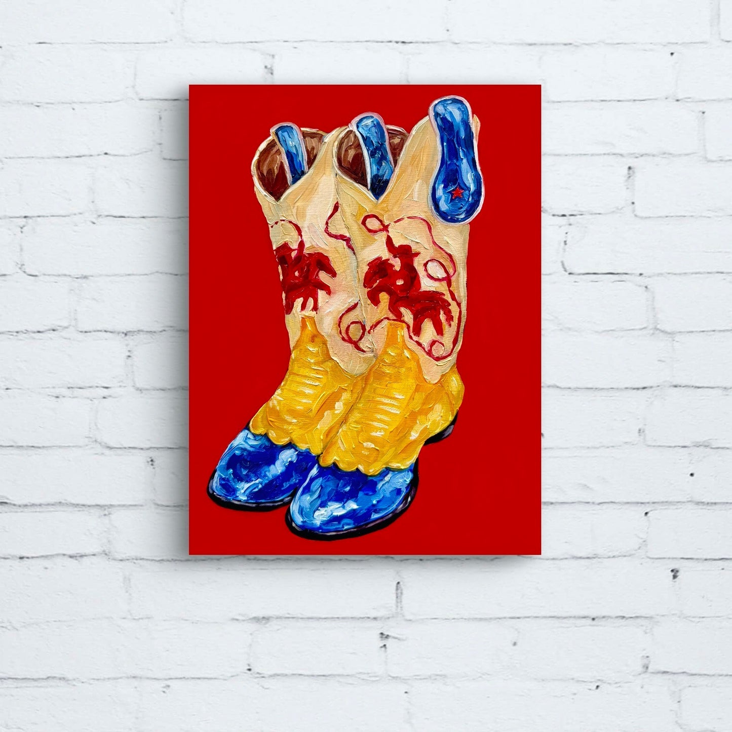 Red Boot Print